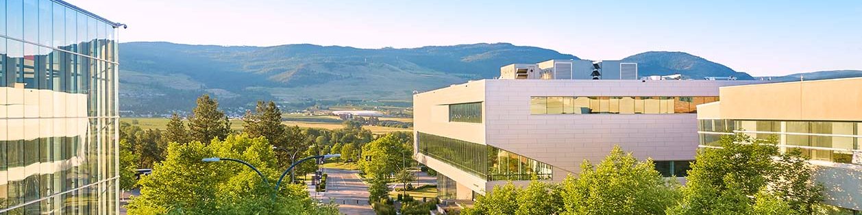 UBCO Okanagan campus looking toward commons building